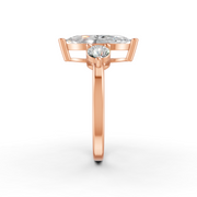 2Ct Marquise Cut Moissanite Women's Engagement Ring 14K Yellow Gold Plated